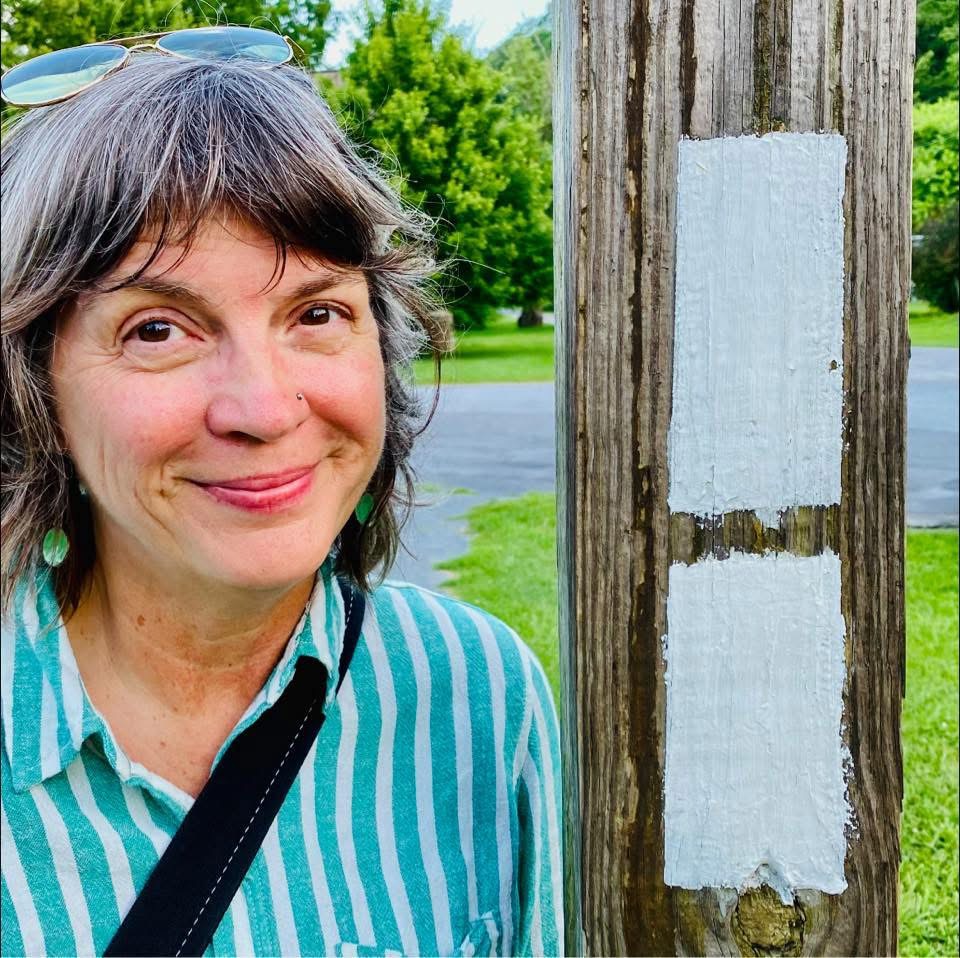 Amy at the Eiffel Tower.